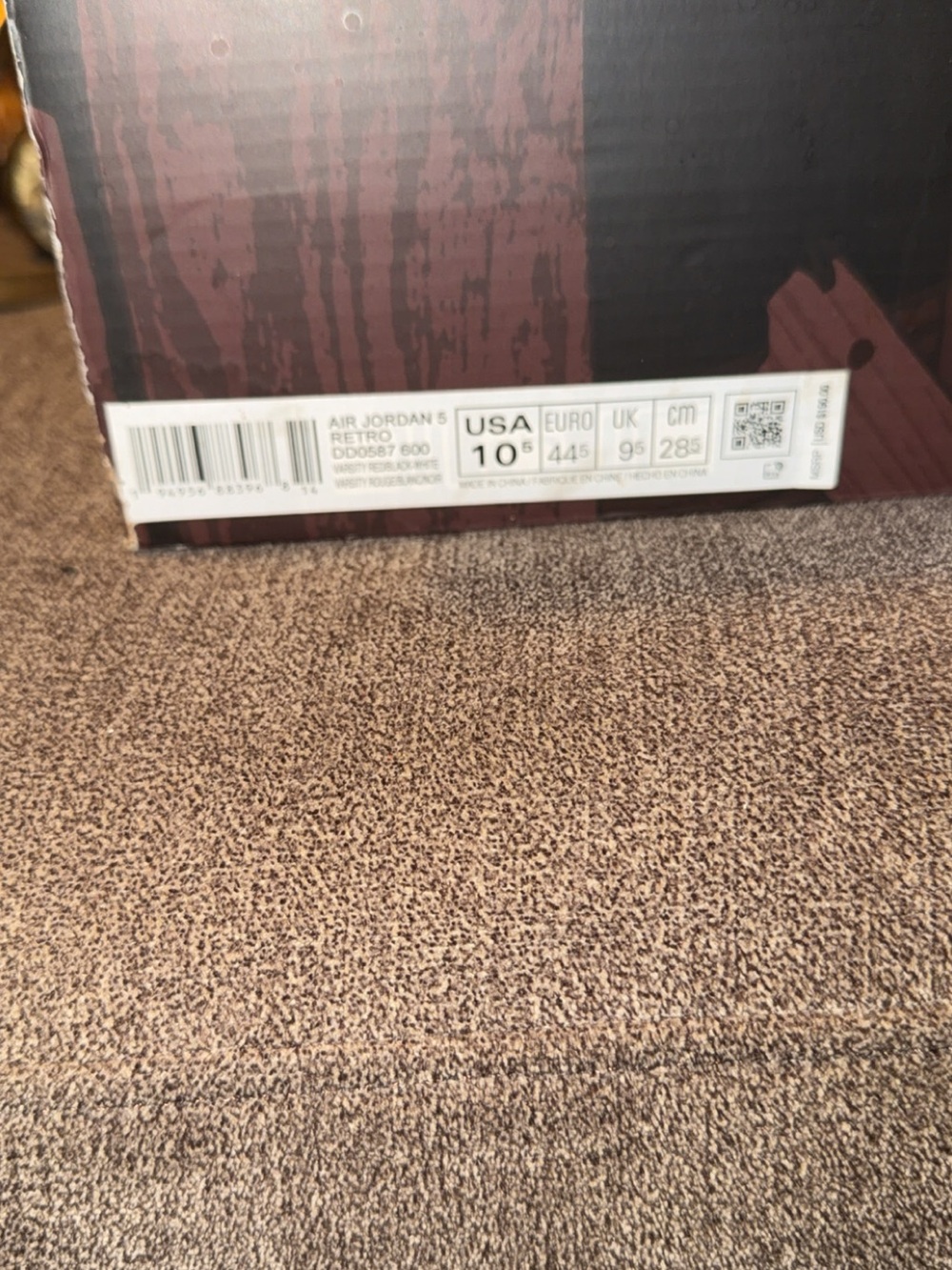 Size 10.5 - Jordan 5 Retro Mid Raging Bull - Picture 8 of 8